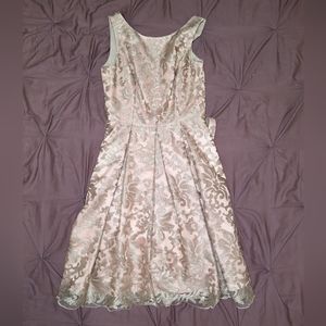 Eliza j rose gold dress